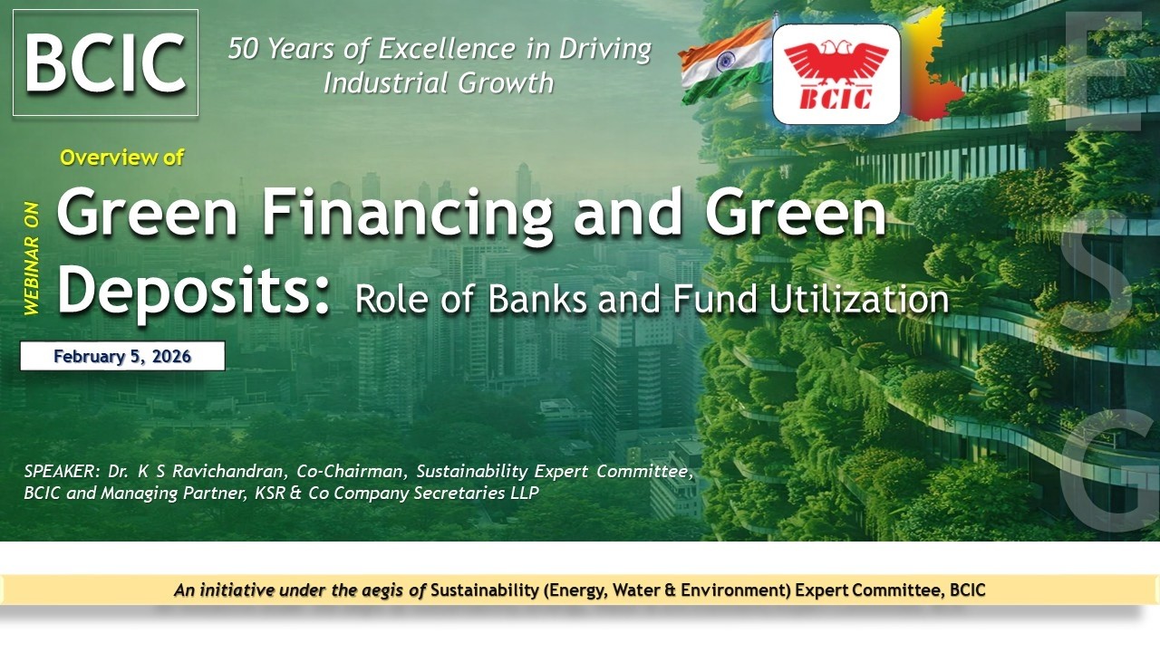 Webinar on Overview of Green Financing & Green Deposits: Role of Banks & Fund Utilization - Feb5, 26