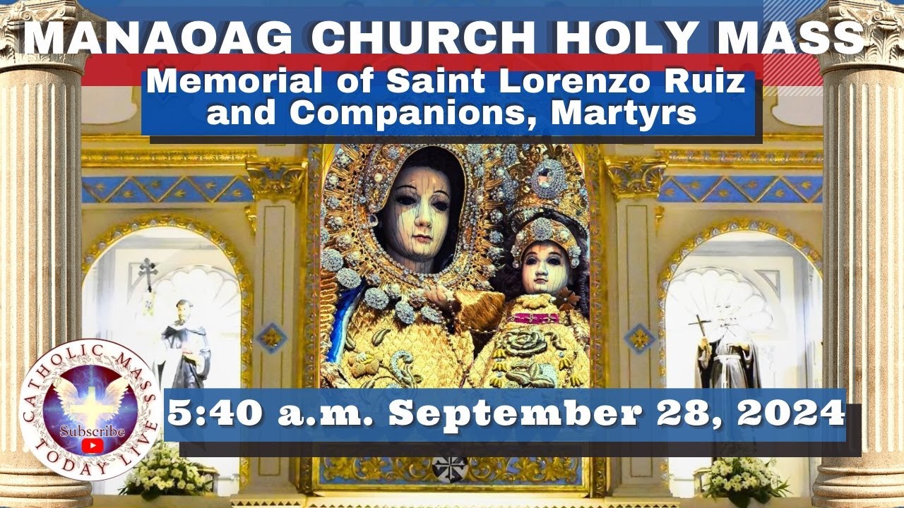CATHOLIC MASS  OUR LADY OF MANAOAG CHURCH LIVE MASS TODAY Sep 28, 2024  5:41a.m. Holy Rosary