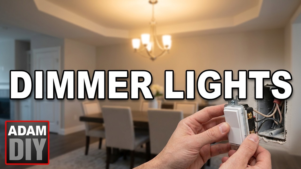 How to install a dimmer light switch