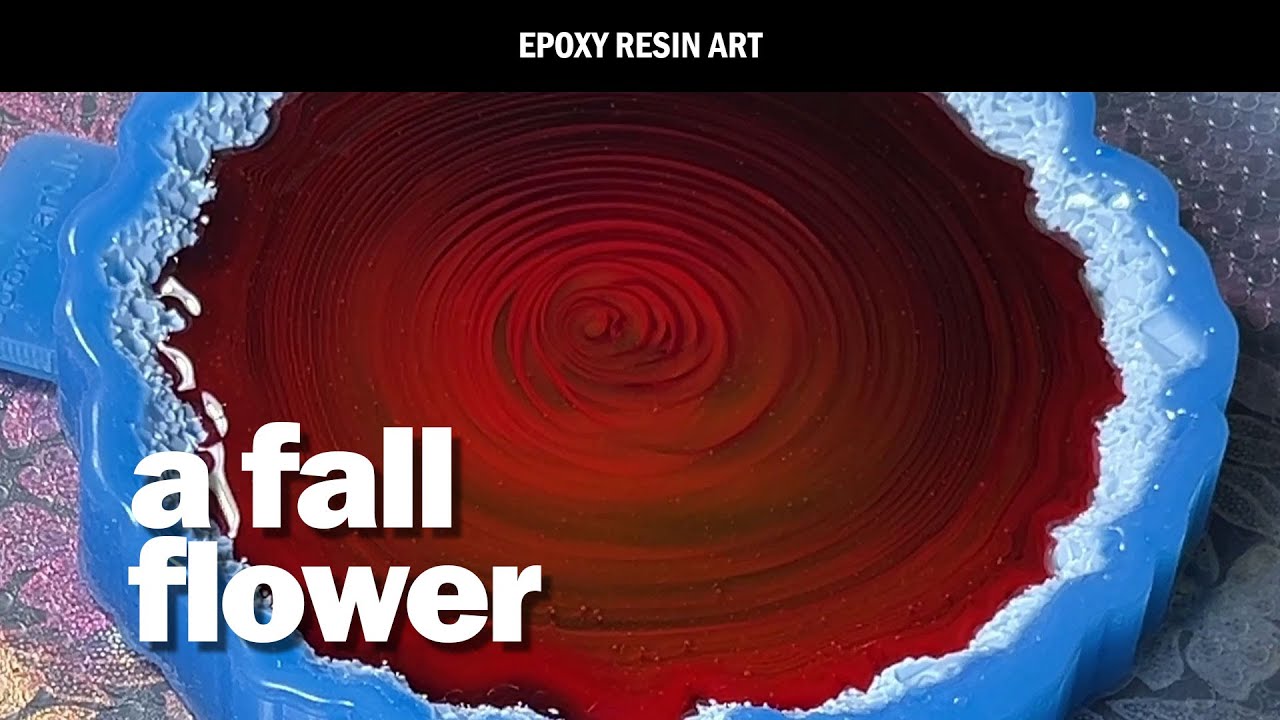 Ep. 119 A Fall Flower  - DIY Epoxy Resin Coaster