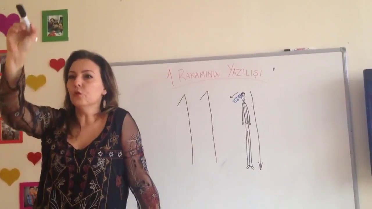 1 rakamının yazılışı