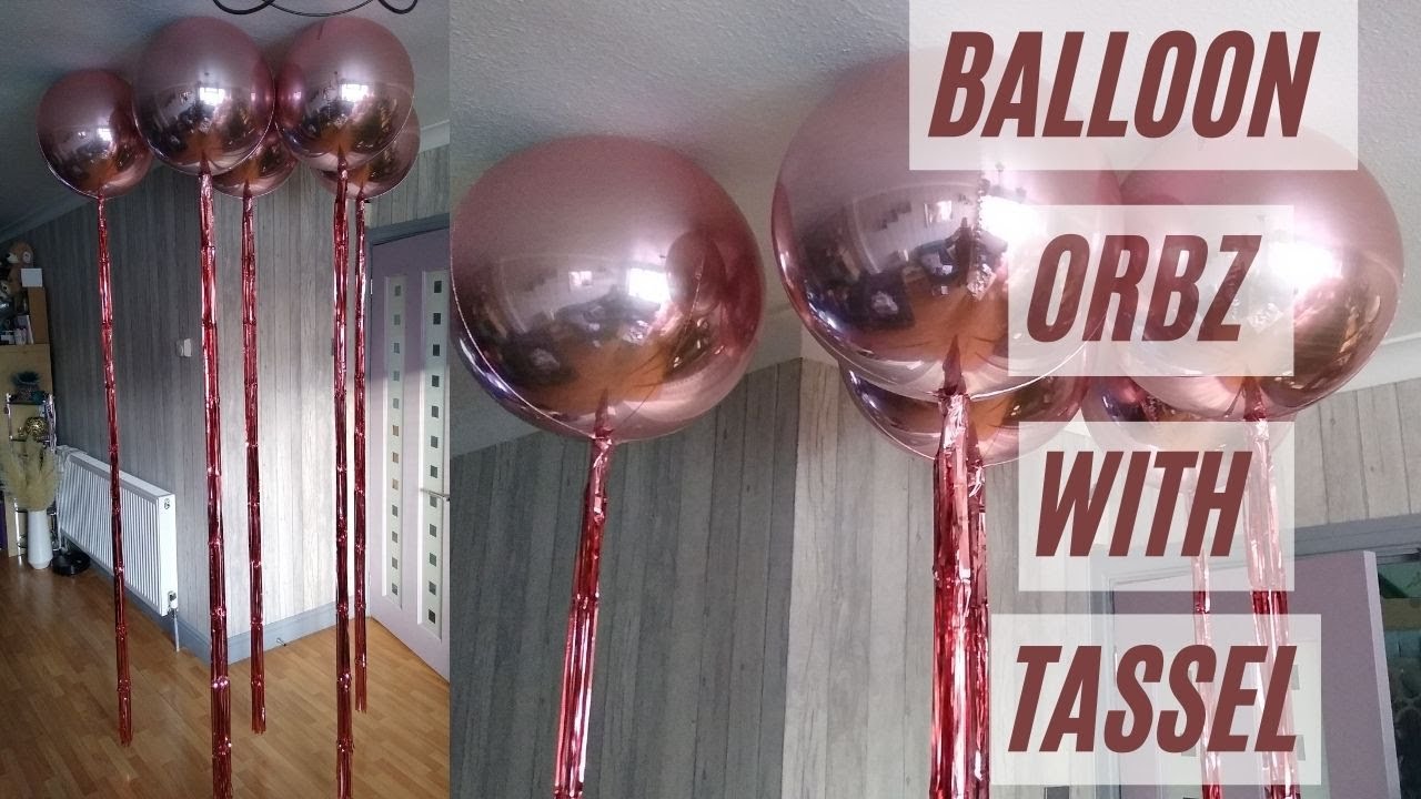How To Make a FOIL BALLOON ORB WITH TASSEL - Balloon Décor Tutorials