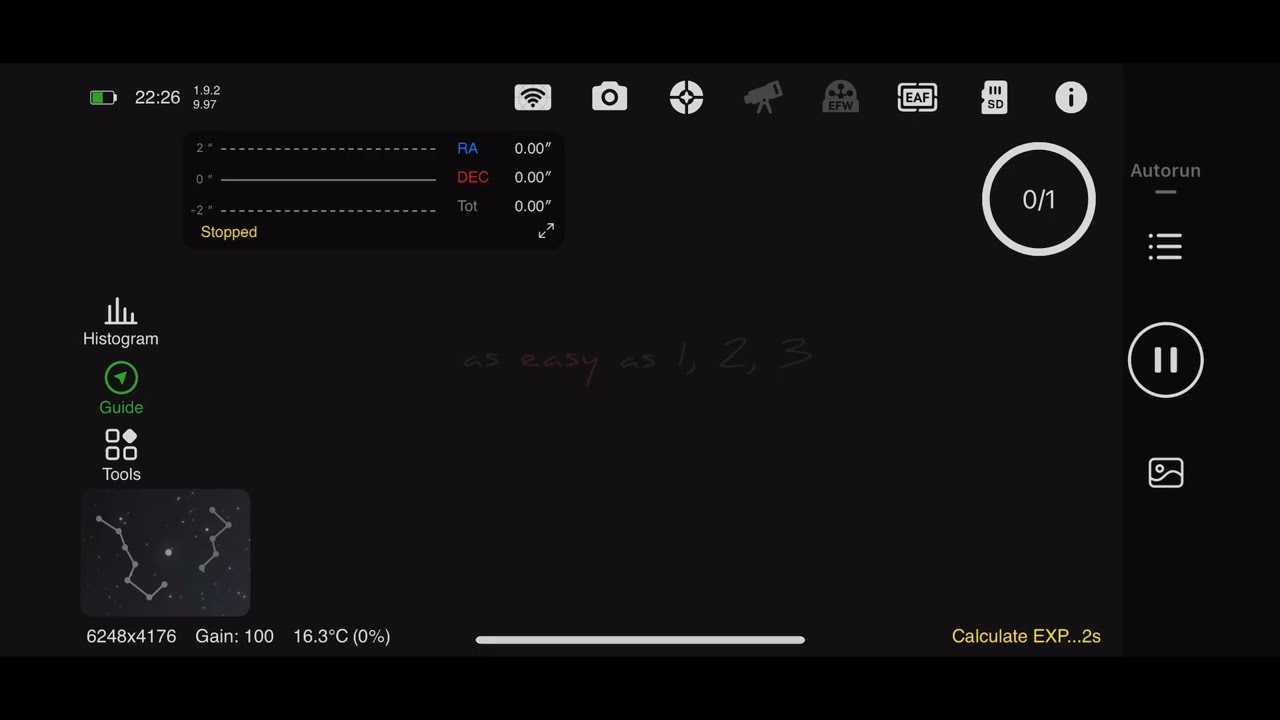 Tips & Tricks #1 : ZWO ASIAIR dark flat exposure times