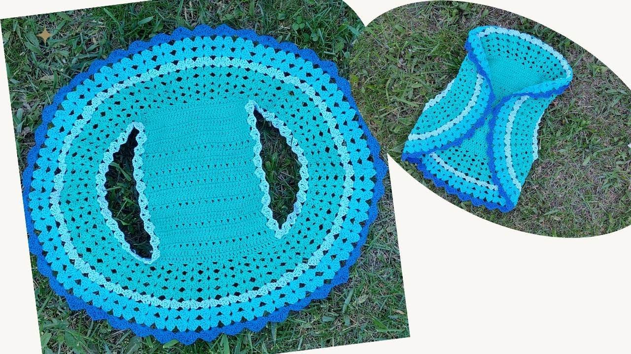 Vesta crosetata pentru fetite de 4 -5 ani