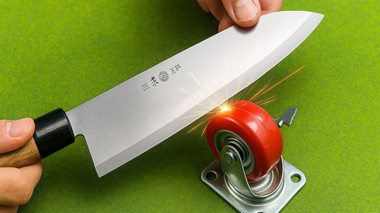 KNIFE Like a Razor ! Sharpen Your Knife In 1 Minute With This Tool