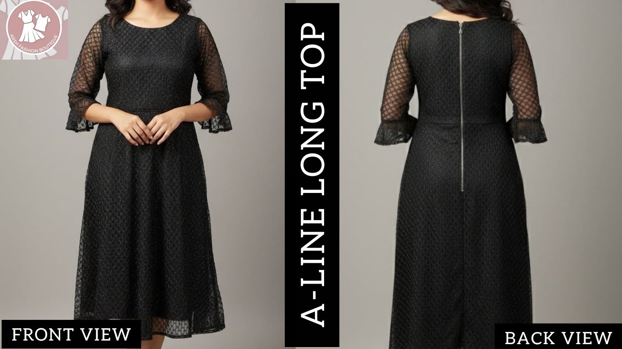 A line long top cutting stitching full video 