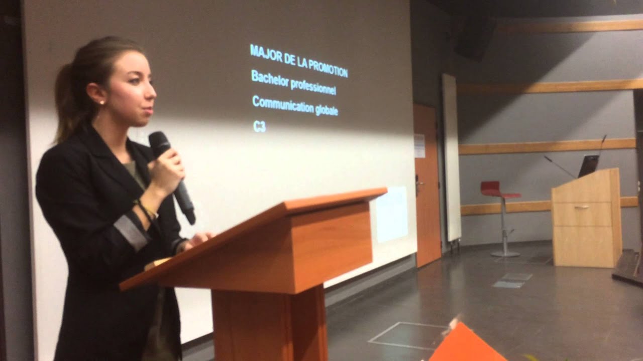 Discours Major promo Bachelor communication Cindy Ribeiro 2015 ISCPA Lyon