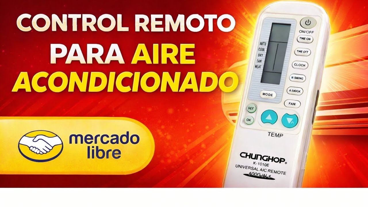 CHUNGHOP K-1010E Cómo programar un control remoto universal aire acondicionado 
