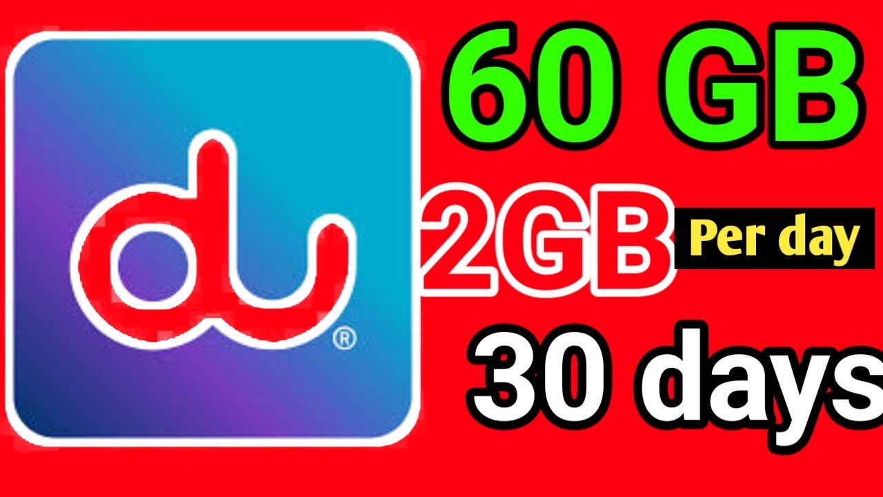 Du monthly unlimited data package prepaid uae