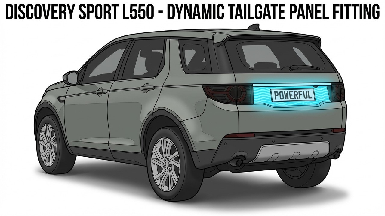 Как установить динамическую панель крышки багажника на Land Rover Discovery Sport L550. Инструкци...