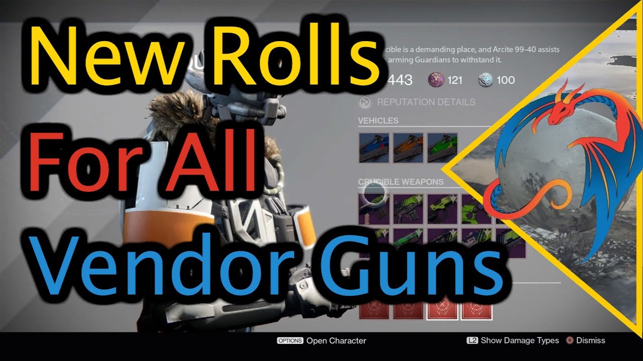 Destiny: New Vendor Guns