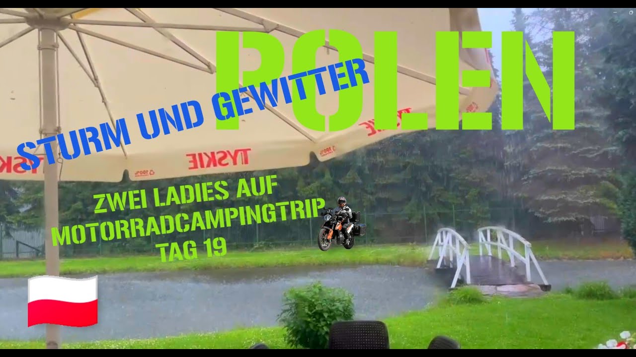 Sturm und Gewitter - Motocamping in Polen - Tag 19 - Danzig - Jastrowie 🇵🇱 | Route, Orte & Kosten