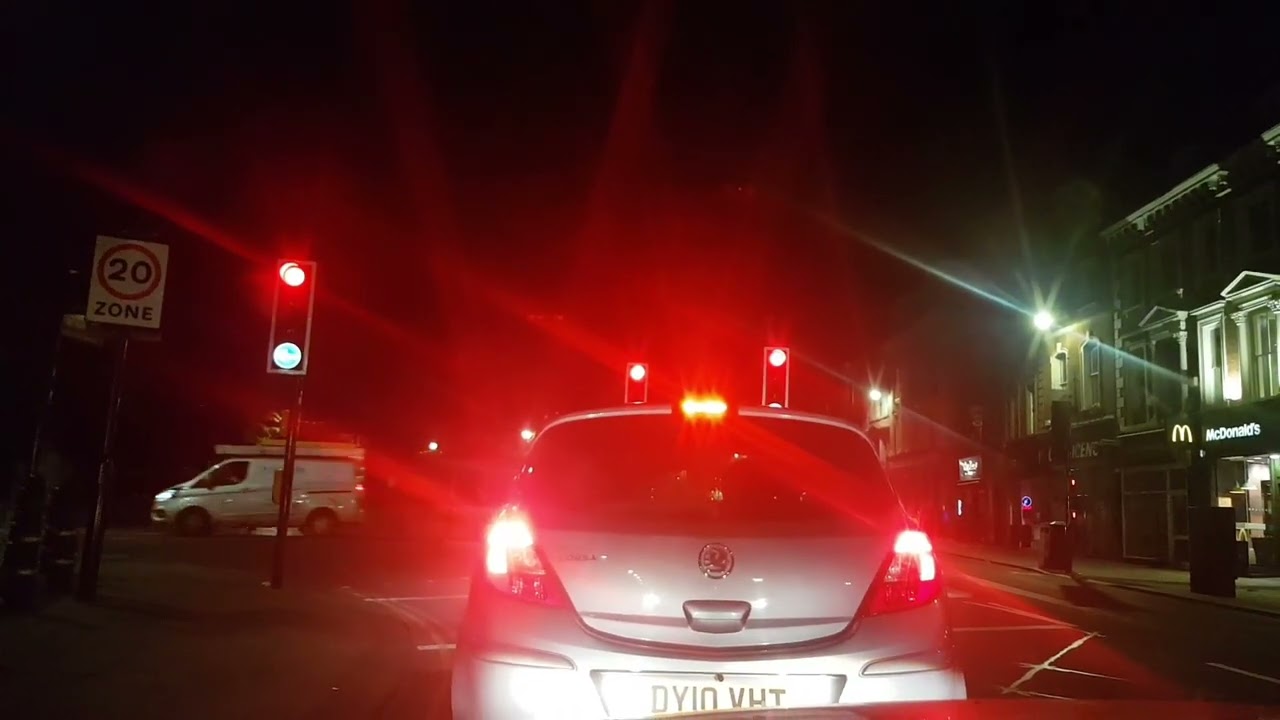 Let's Have a Night Drive Around Bedford Town Centre/ On the Road.