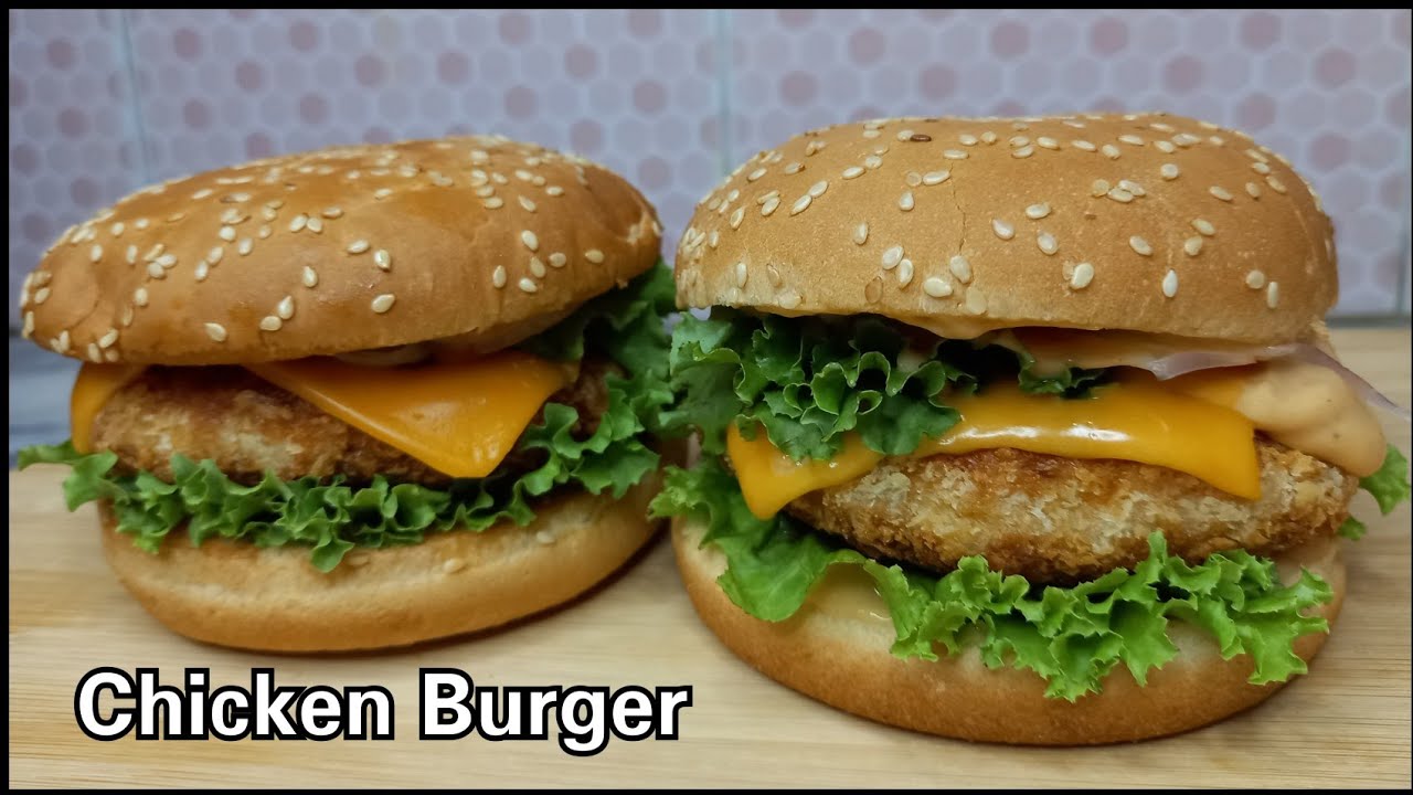 Chicken Burger Recipe ‐ Chicken Patty Burger ‐ With Burger Sauce Recipe By Cook 4 You