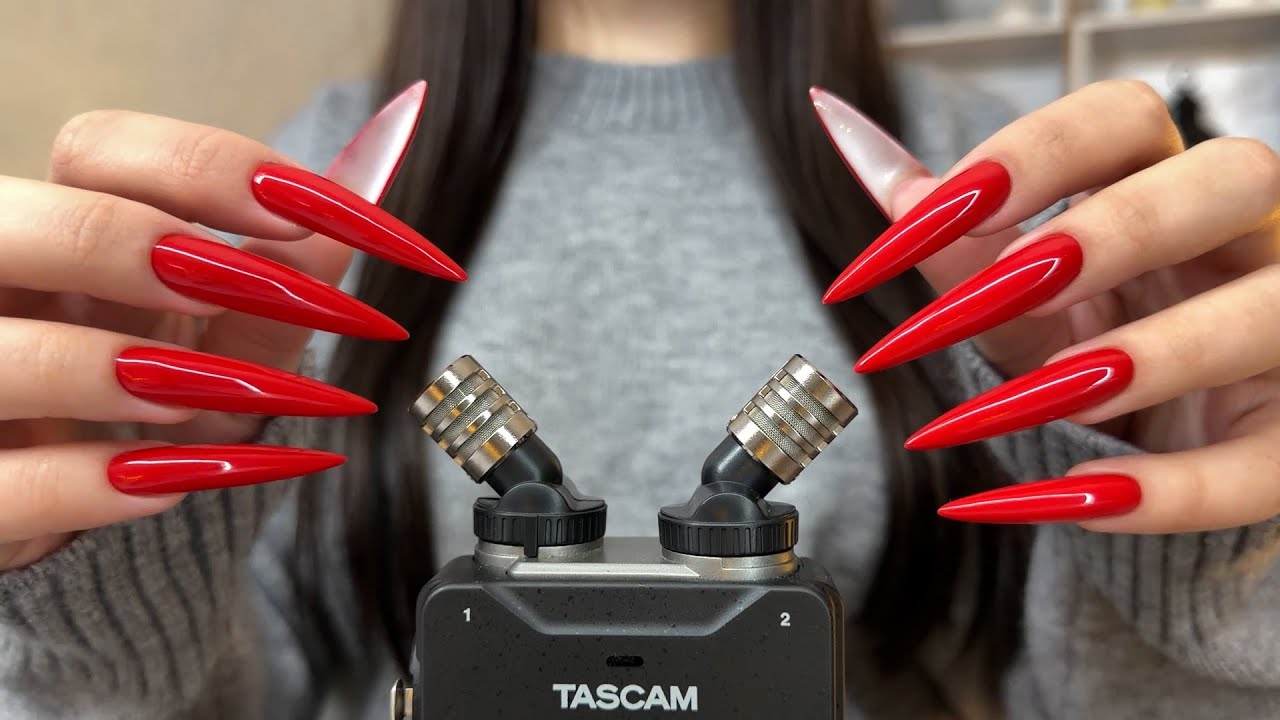 1 HOUR ASMR - Nail Tapping & Scratching Only ! NO TALKING !