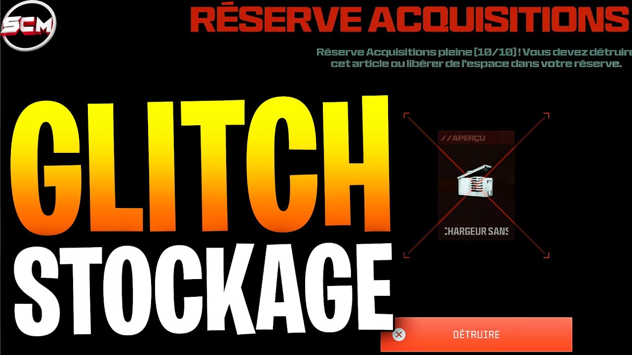 GLITCH Stockage Zombie MW3 Saison 3 After Patch, Comment régler le Bug de Réserve Acquisition Pleine