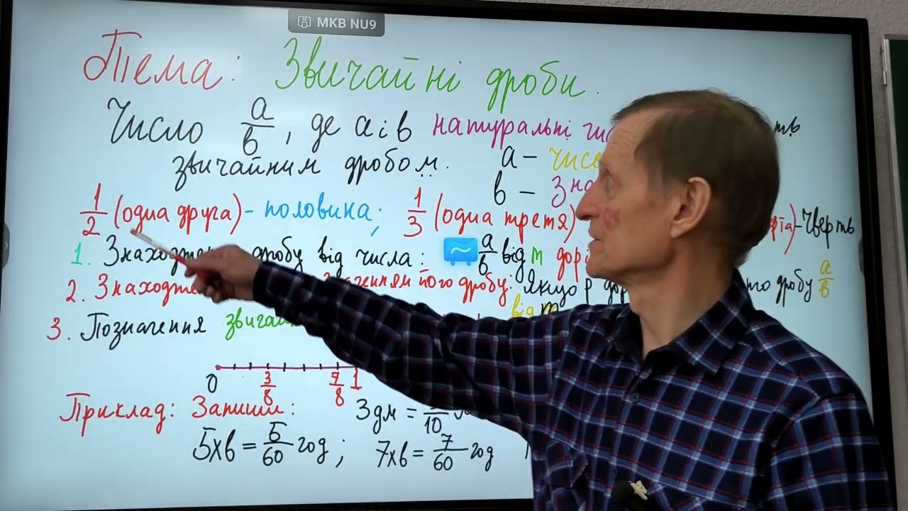 5 клас НУШ Звичайні дроби