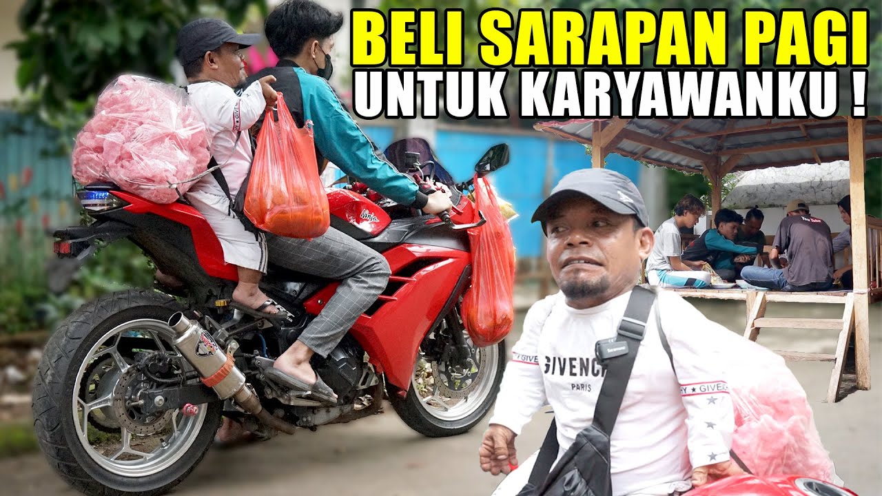 UCOK BABA MINTA ANTAR ANAKNYA BUAT BELI SARAPAN PAGI UNTUK KARYAWAN !!