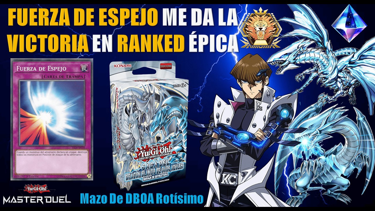 MI PARTIDA SALVADA POR FUERZA DE ESPEJO EN RANKED | YU-GI-OH! MASTER DUEL PS5 | DUELO ONLINE
