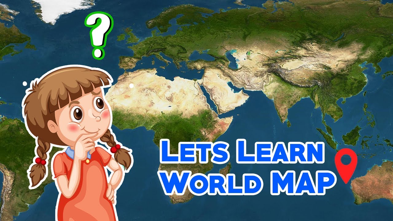 Learn World MAP for Kids- Explore the World, the Fun Way!