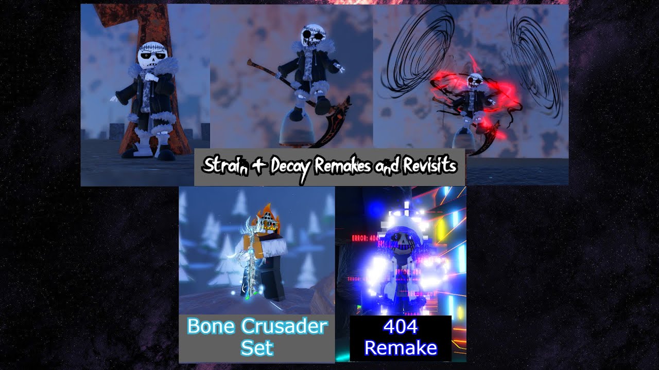 [CODES] Undertale: Timeline Collapse | Strain & Decay Remake & Revisit + Bone Crusader + 404 Remake
