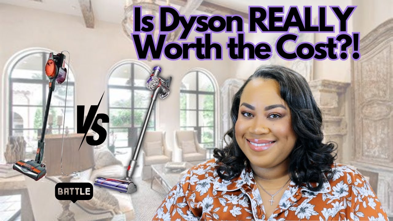 Dyson V8 vs. Shark HV301 Vacuums + Demo & Experiment! NO More Cleaning Brush Heads?? Which is Best?