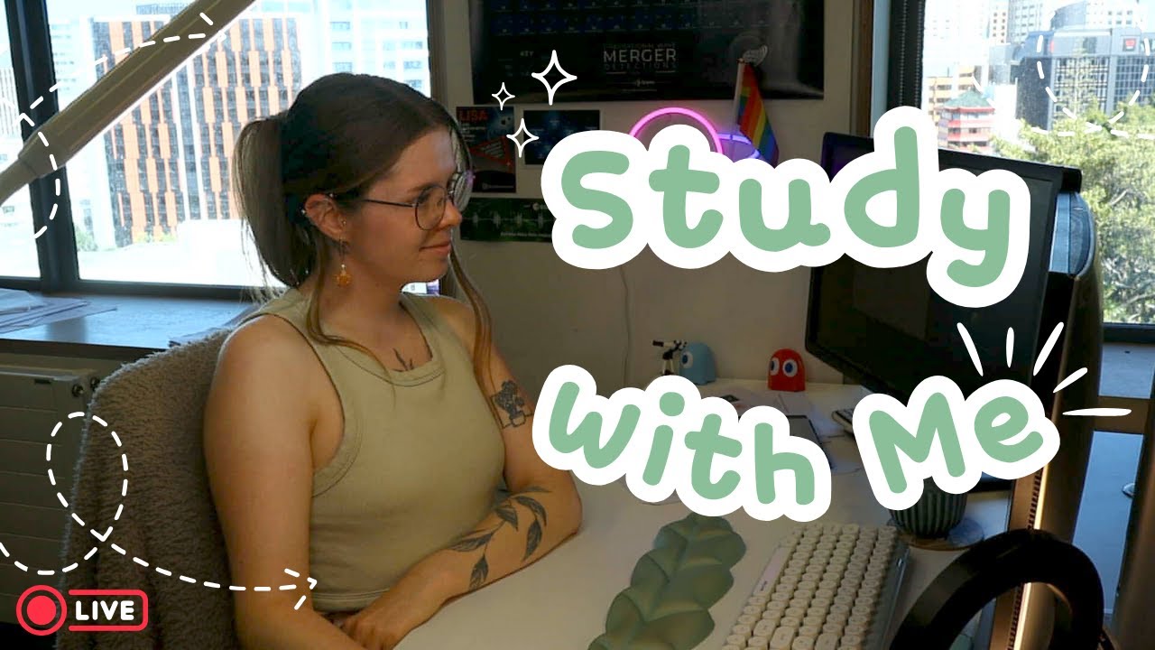 Live Study with Me 8 hours | Pomodoro 50/10 | Physics PhD with ADHD | rain/lofi