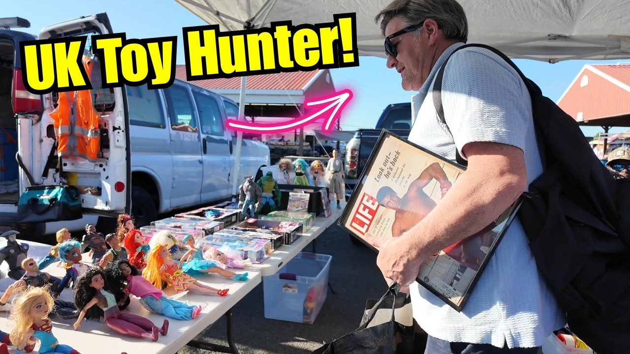 A UK Vintage Toy Dealer Takes On an American Flea Market!