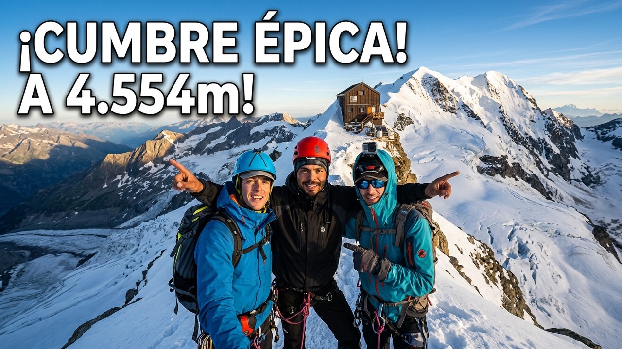 Desde el Balmenhorn al refugio Margarita 4.554 m. Monte Rosa Alpes Italia