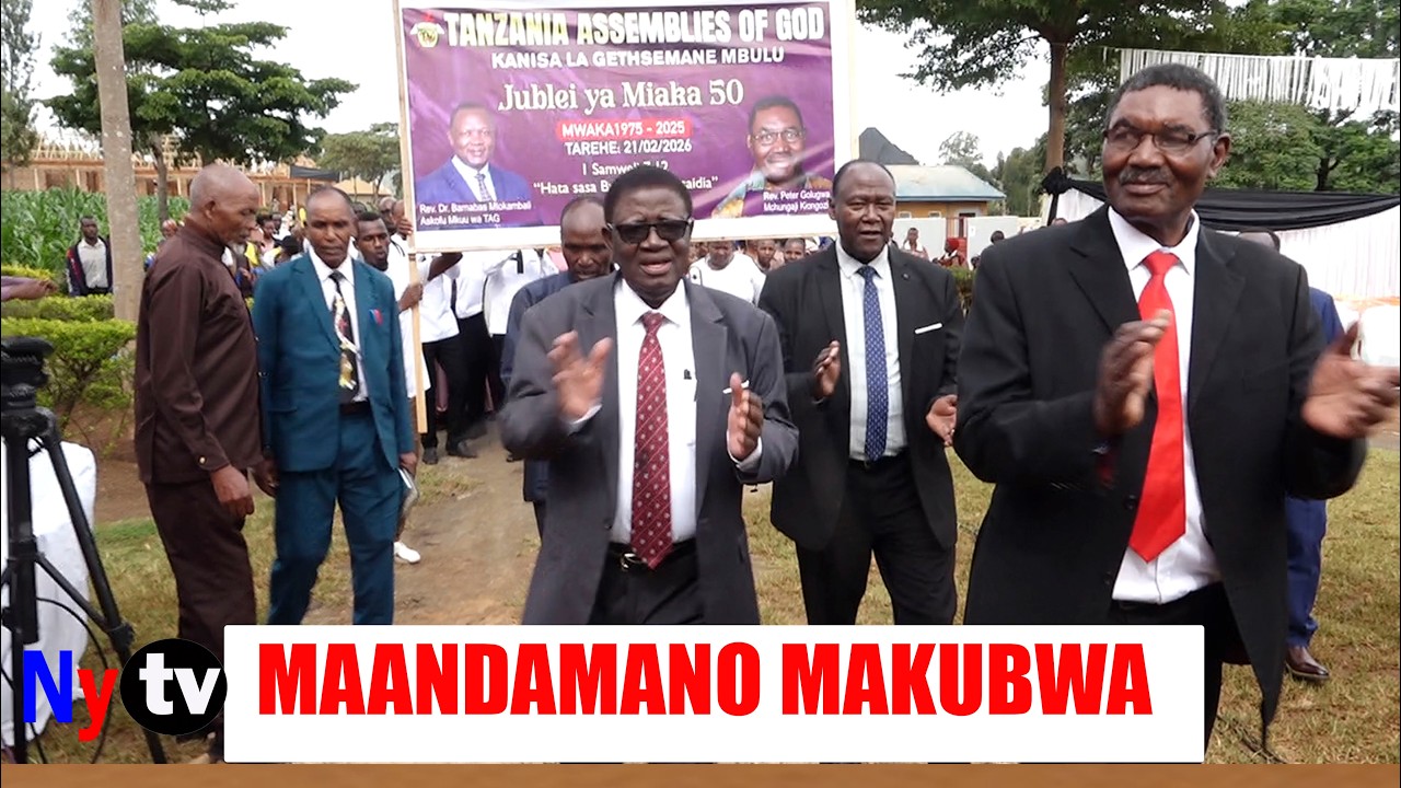 MAANDAMANO MAKUBWA YAFANYIKA KANISA LA TAG MBULU KATIKA KUSHEREKEA JUBILEE YA MIAKA 50