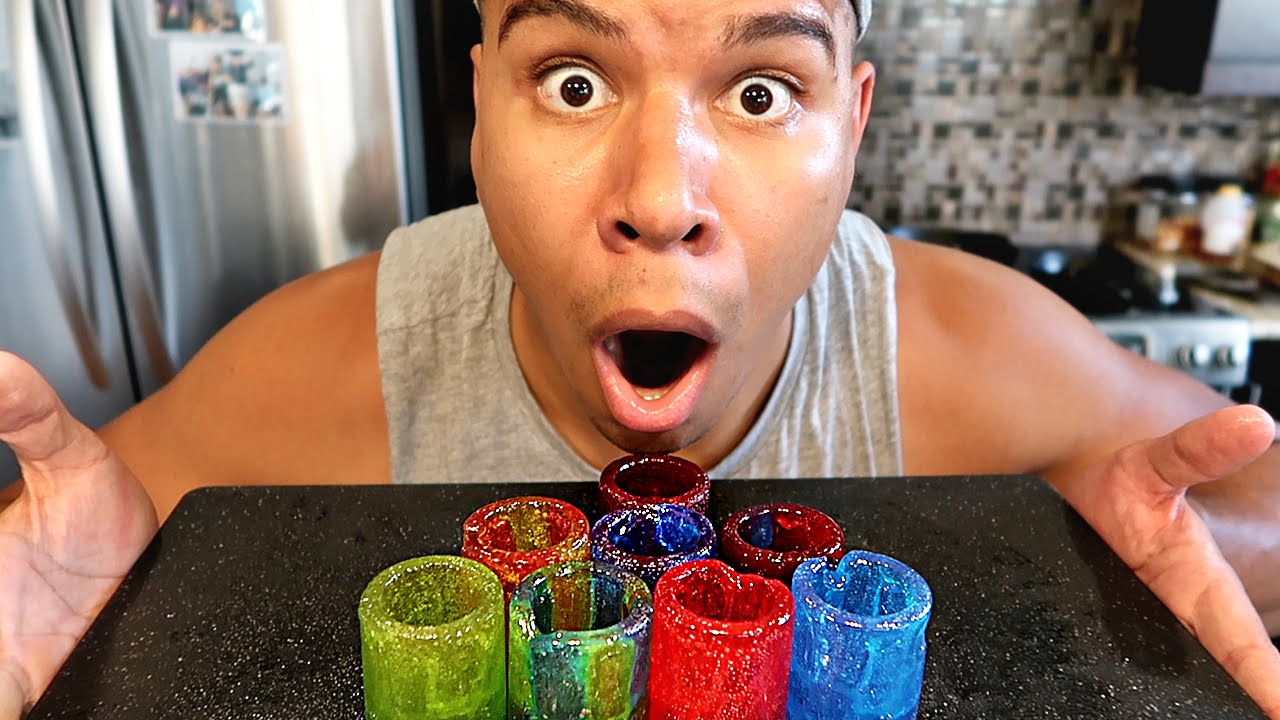 DIY JOLLY RANCHER SHOT GLASS TASTE TEST