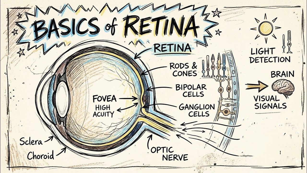 Basics of Retina - Photoreceptors, how impulse generate and travel 