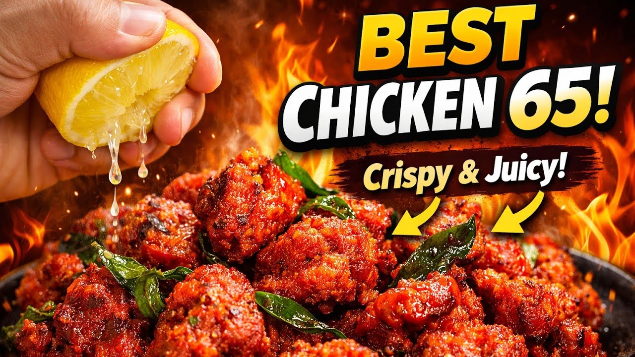 Restaurant Style Chicken 65 | Easy Cooking @GlowWith_Afrah             #streetfood #crispychicken