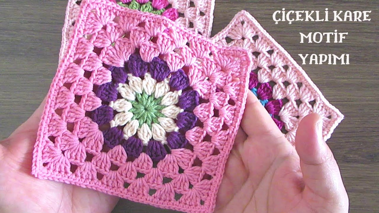 RENKLİ MOTİF YAPIMI-CROCHET