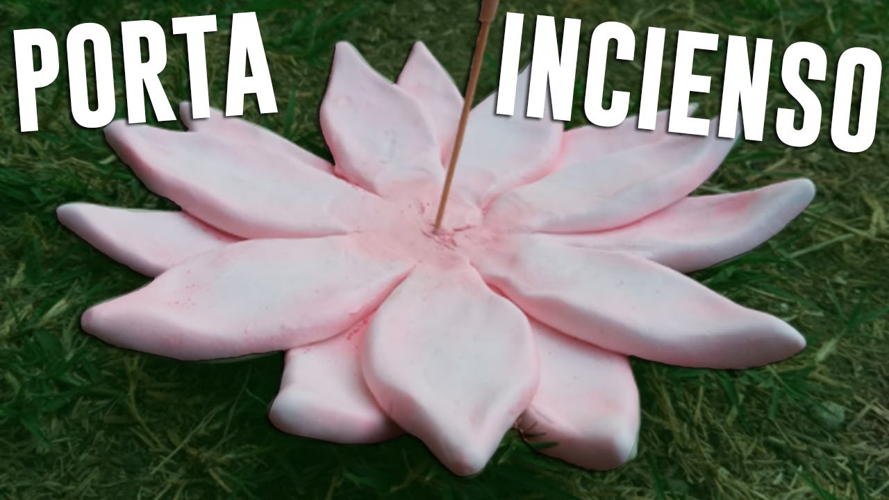 🌷PORTA INCIENSO FLOR DE LOTO🌷 II PORCELANA FRÍA
