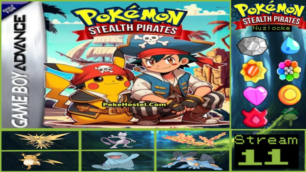 🔴Finishing This Strange ROM Hack! Pokemon Stealth Pirates Stream 11