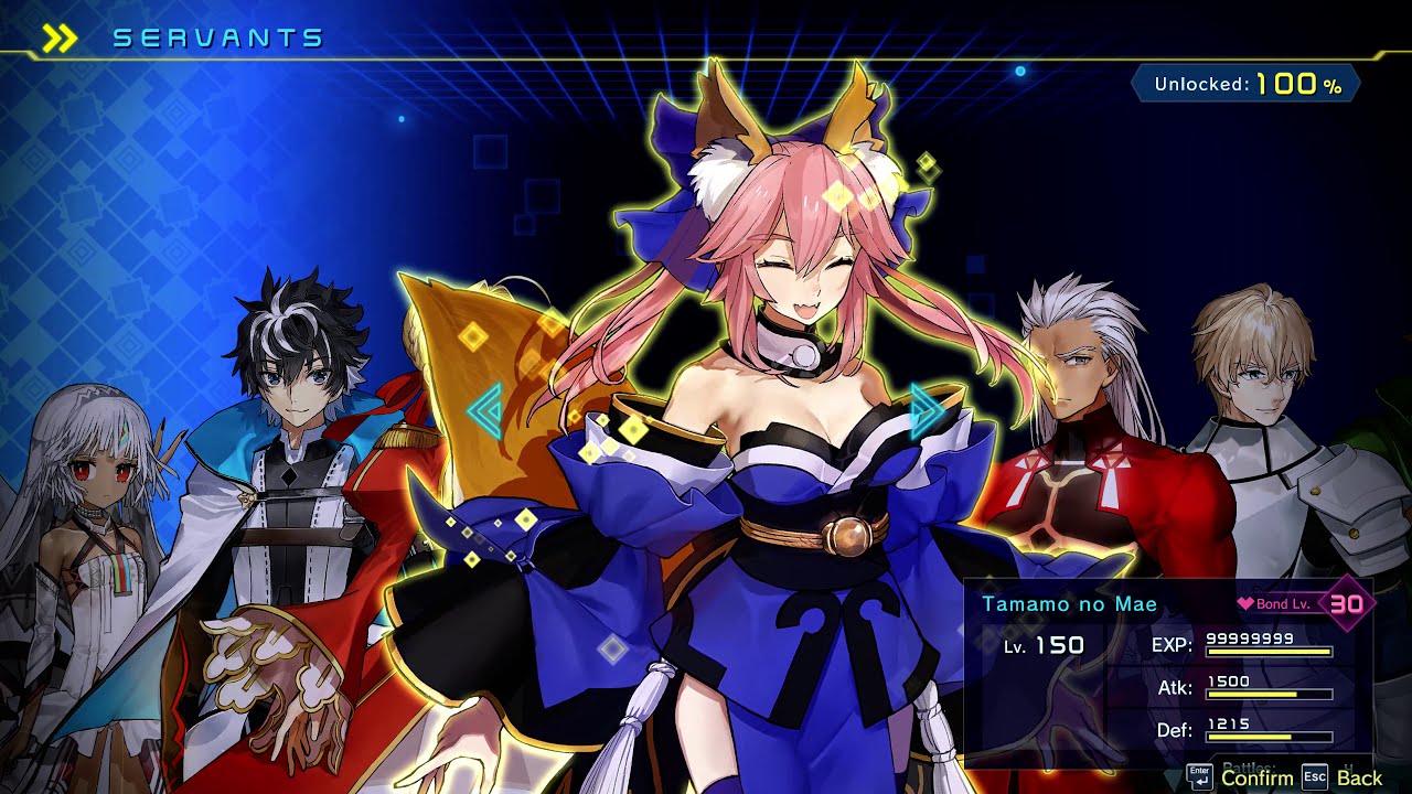 Fate EXTELLA Link Digital Deluxe Edition All Servants & Costumes Models