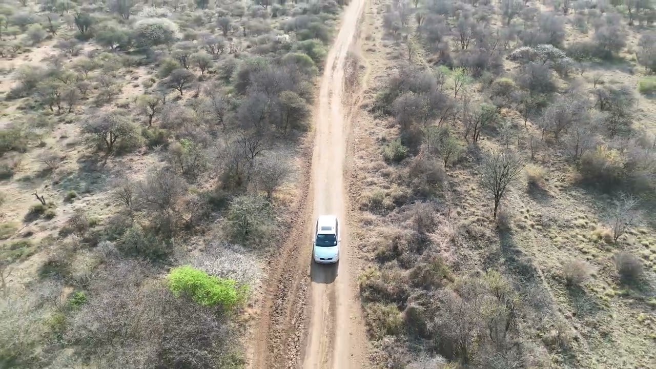 Crusing on The Kgomo Kgome Gravel Road