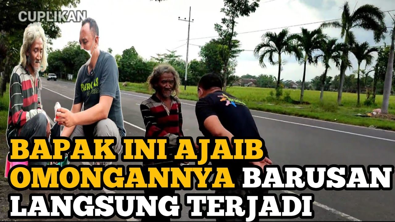 OMONGANNYA BAPAK PEJALAN KAKI INI SEPERTI WALI ALLAH SWT.....!?