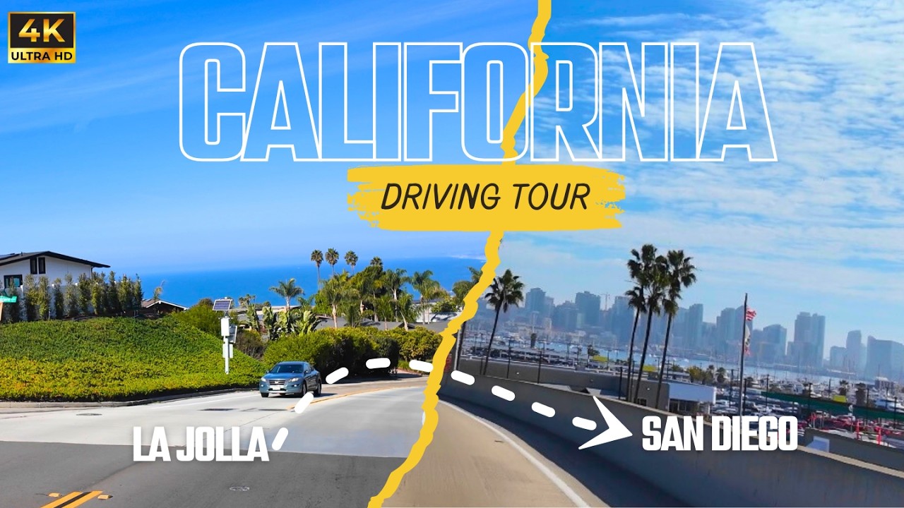 La Jolla to San Diego Airport: The Most Scenic Route | 4K