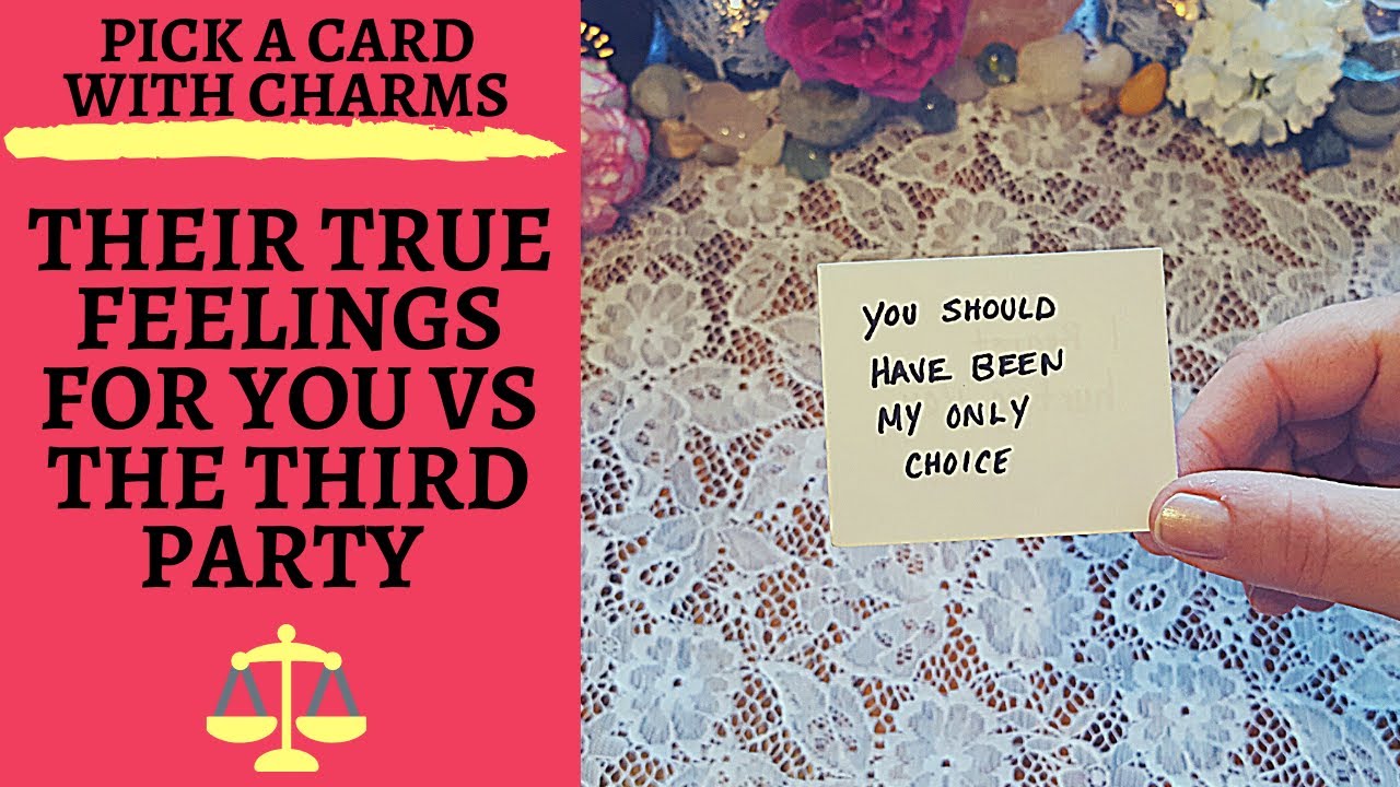 👤🎭🌷THEIR TRUE FEELINGS FOR YOU VS THE THIRD PARTY🌷💔👤|🔮CHARM PICK A CARD🔮⚠️TRIGGER WARNING⚠️