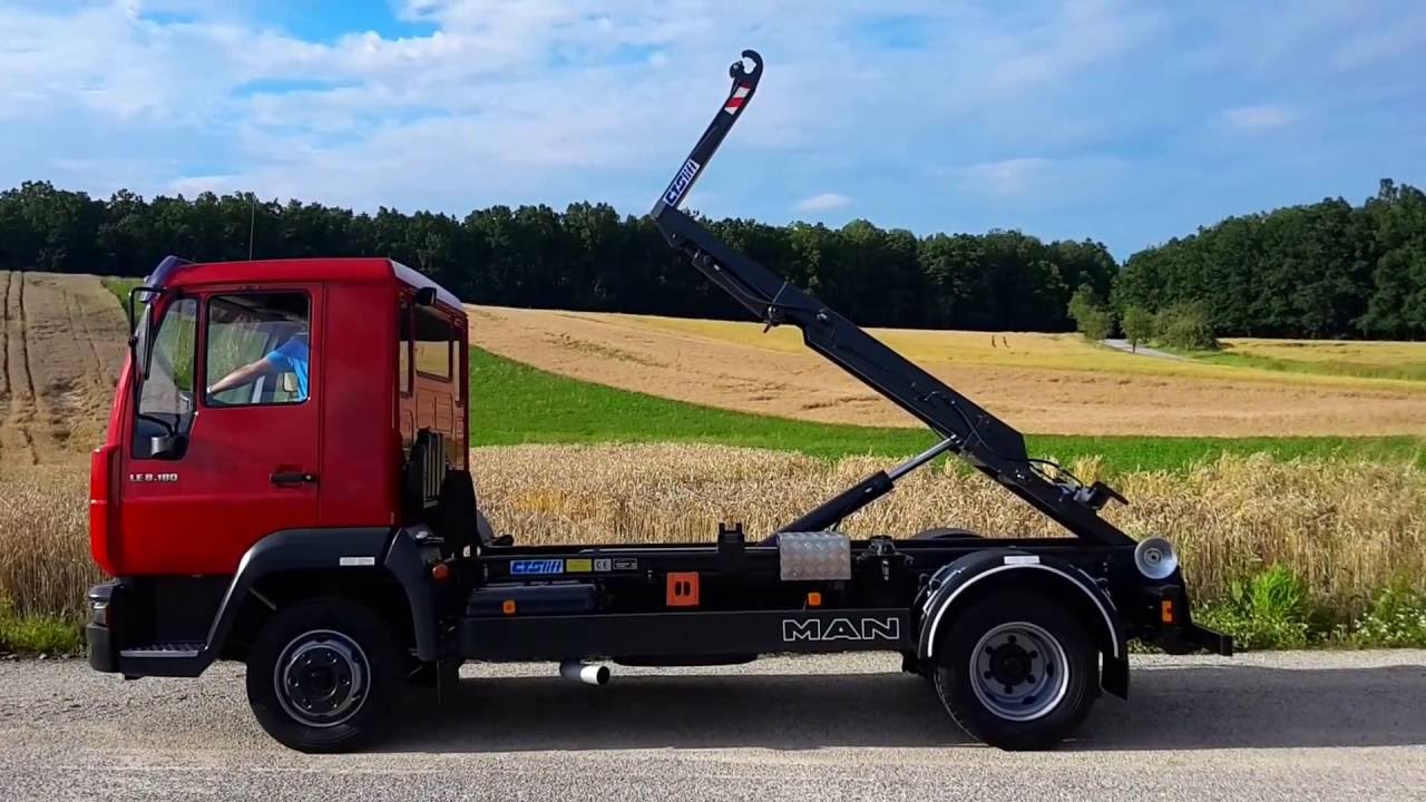 MAN LE 8.180 s novým natahovacím mechanismem CHARVÁT CTS od firmy PETR TRAPL