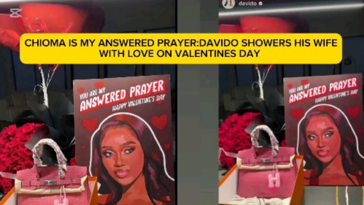 DAVIDO DOESN'T JOKE WITH HIS WIFE, VALENTINES WAS LITE AND SPECIAL, CHIOMA IS SPECIAL.