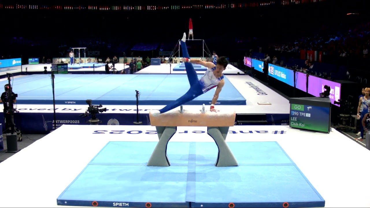 LEE Chih Kai (TPE)_2023 Artistic Worlds, Antwerp (BEL)_Qualifications_Pommel Horse