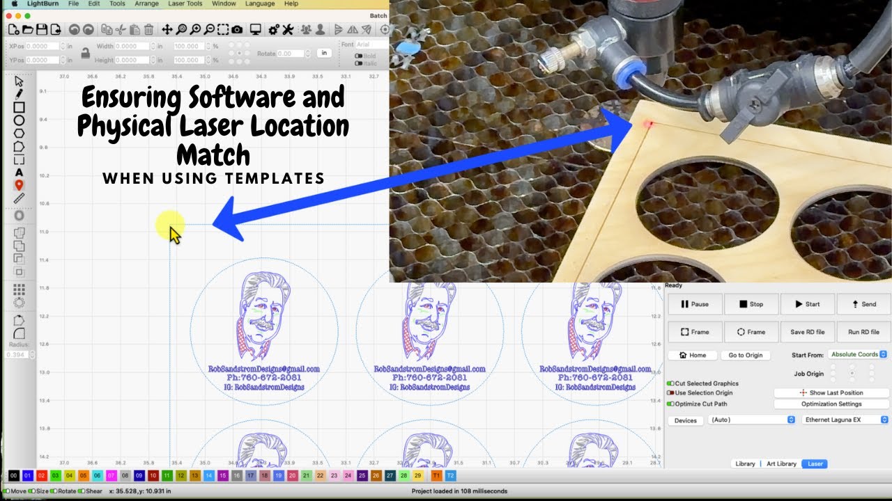 How to Easily Make and Use Templates for Repeatable Laser Projects #laserengraving #lightburn