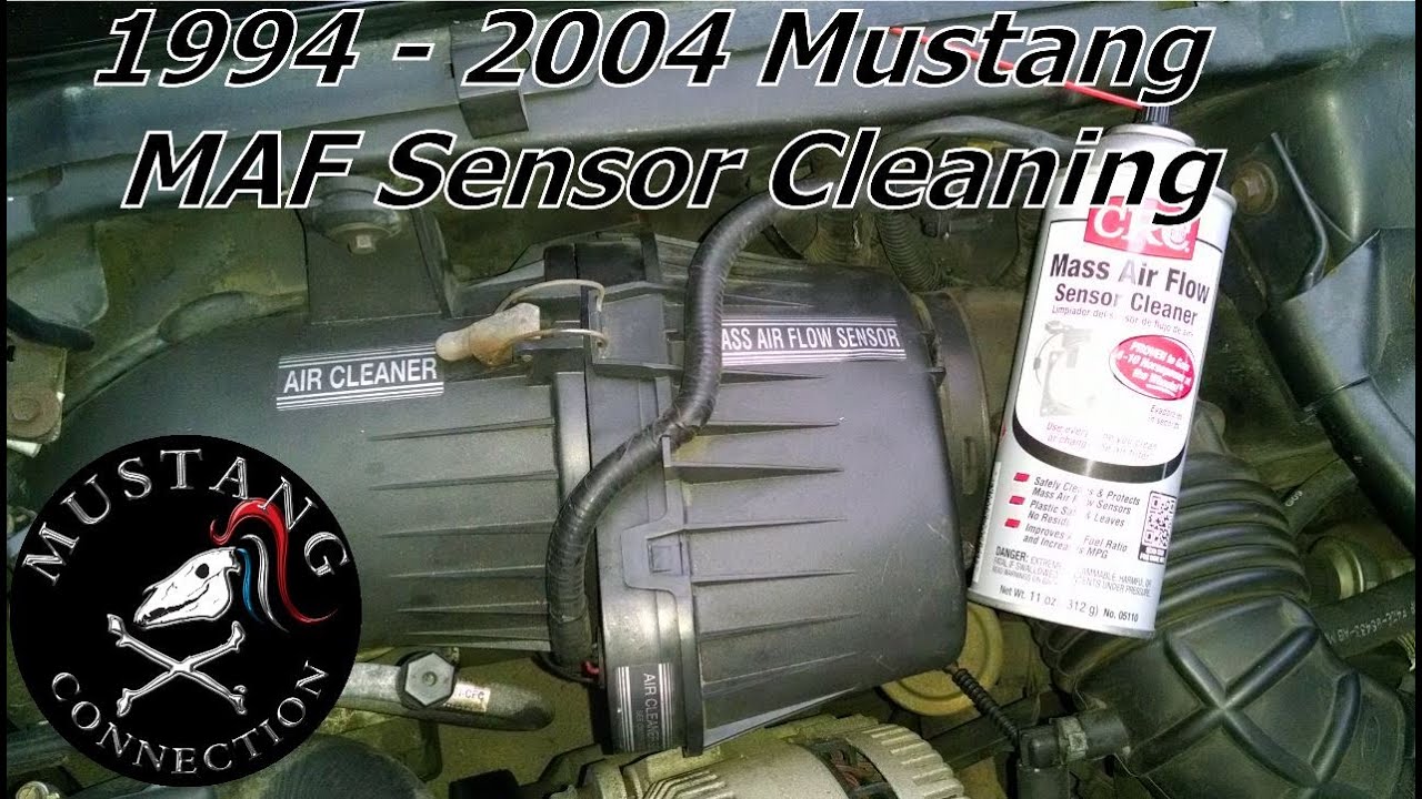 How to clean 1995 Mustang GT MAF Sensor SN95 and SN95ll 1994 to 2004 Mustang Mass Air Flow Sensor