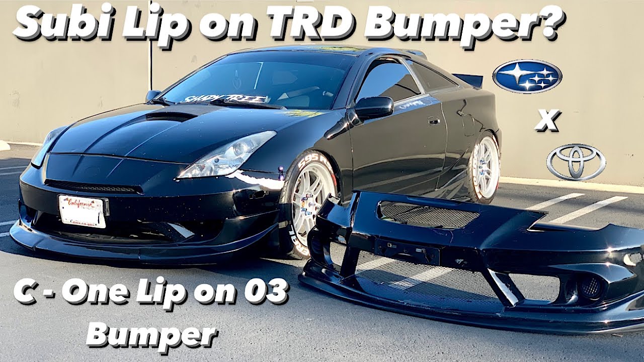 Installing STI Lip On TRD Bumper and C1 Lip on 03 Bumper (Celica)