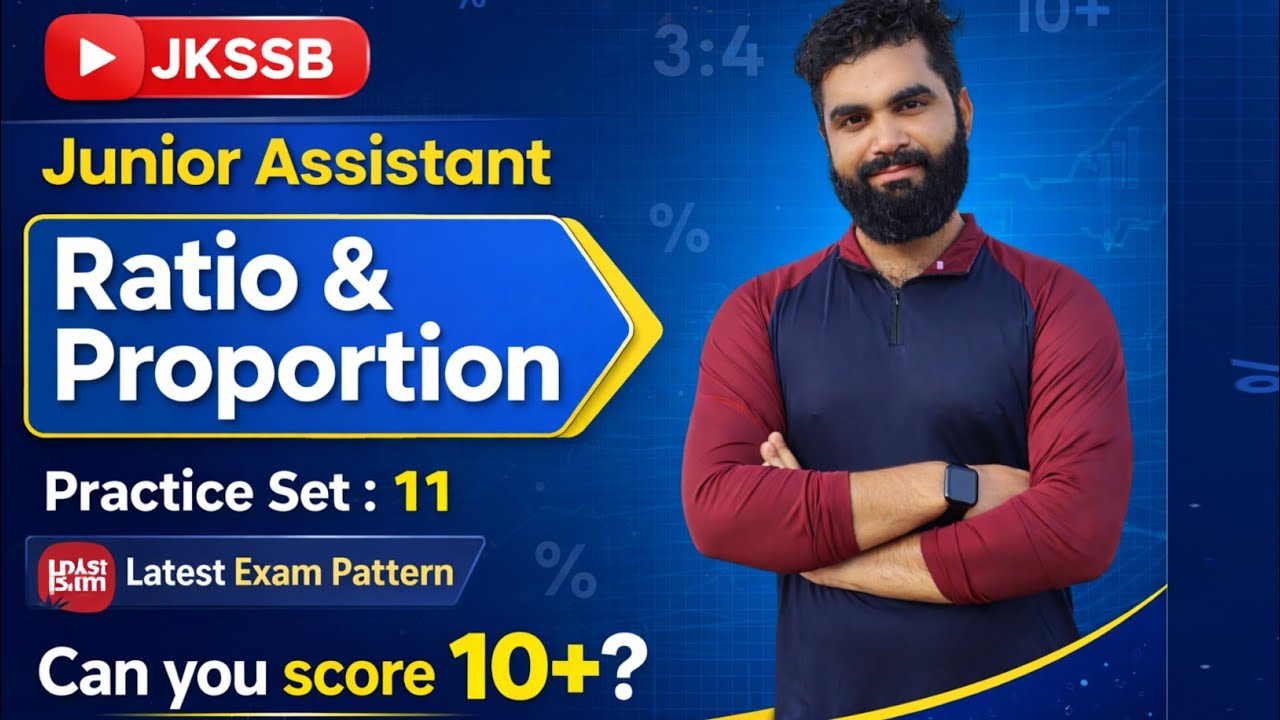 Ratio and Proportion | Most Expected Questions | JKSSB Junior Assistant | Asked By Jkssb.