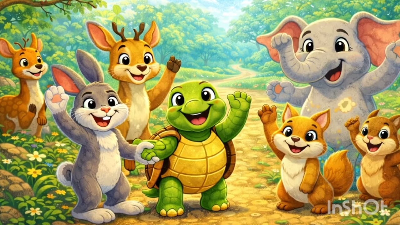 The Tortoise and the Hare 🐢🐇 | Slow and Steady Wins the Race | Kids Moral Story