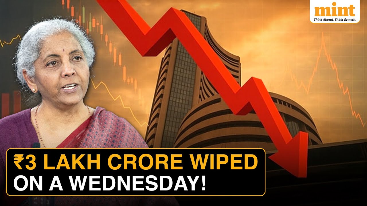 Пять причин, по которым Sensex упал почти на 400 пунктов сегодня; 34 из 50 лучших акций в красной...